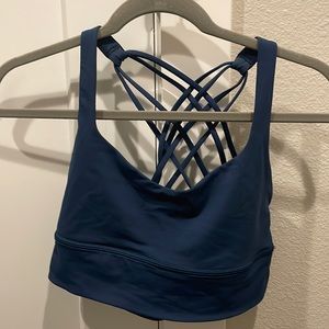 Lululemon Free To Be Bra -Blue- Size 8